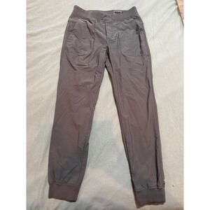 Vintage Genes Performance Womens Gray Nylon Spandex Stretch Jogger Pants Size M